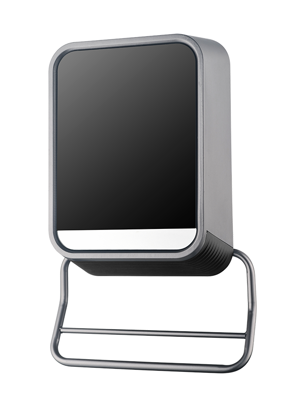 HBH-2006B 1000W/2000W Panel Kaca Pemanas Kamar Mandi Tahan Air dengan Rak Handuk