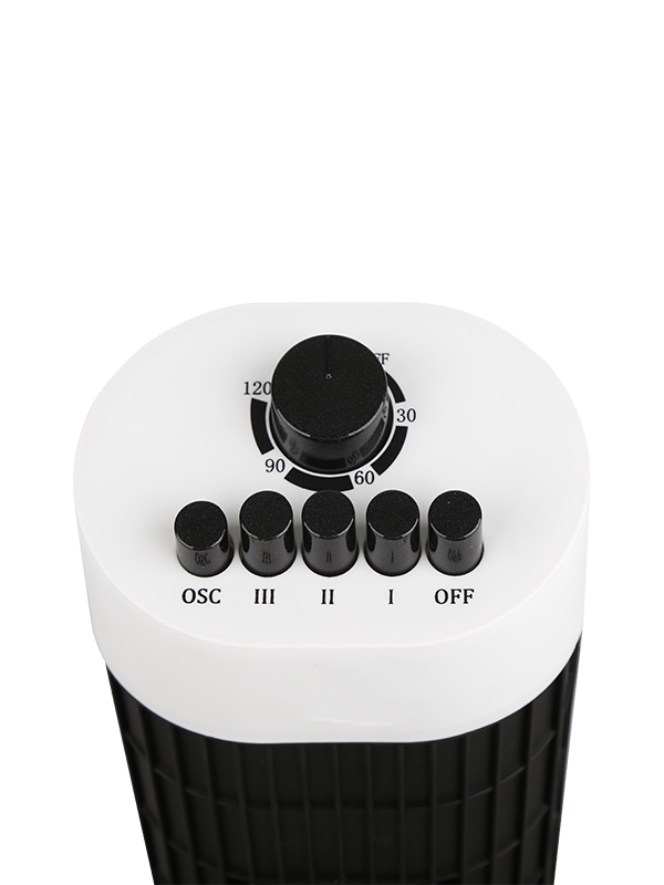 TF803T 45W Tiga Kecepatan LED Display Tower Fan Heater Dengan Basis Dilepas